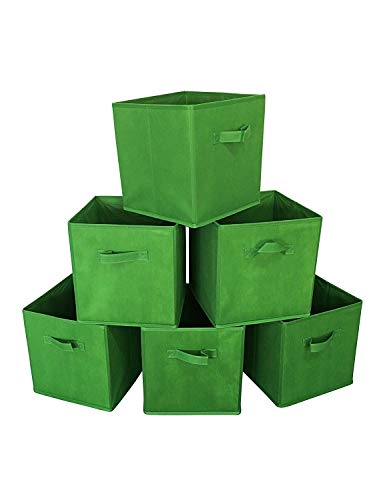 Product Cover Sodynee New Foldable Cloth Storage Cube Basket Bins Organizer Containers Drawers, 6 Pack