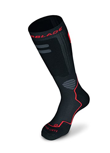 Product Cover Rollerblade High Performance Men's Socks, Inline Skating, Multi Sport, Black and Red, Large