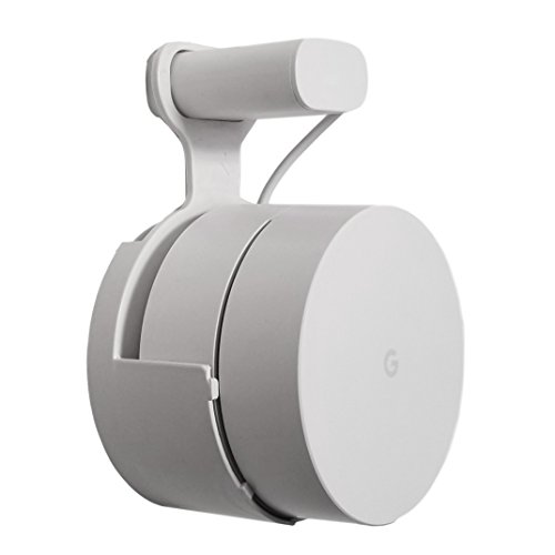 Product Cover Dot Genie Google WiFi Outlet Holder Mount: [Original and Best] USA Made - The Simplest Wall Mount Holder Stand Bracket for Google WiFi Routers and Beacons - No Messy Screws! (1-Pack)