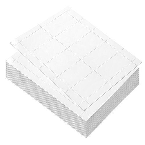Product Cover 100 Sheets-Blank Business Card Paper - 1000 Business Card Stock for Inkjet and Laser Printers, 170gsm, White, 3.5 x 1.9 Inches