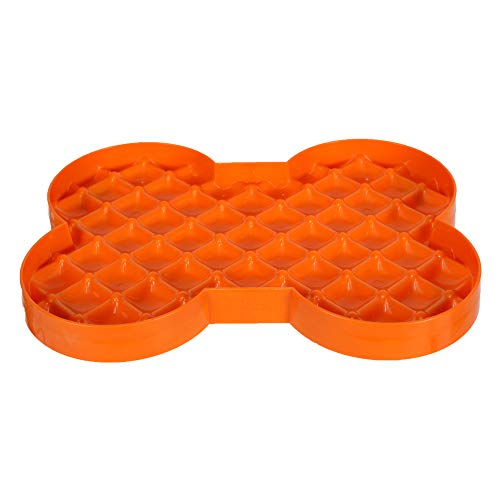 Product Cover Hyper Pet Slow Feeder Dog Bowl - Perfect to Serve Your Dogs and Cats Healthy Food and Treats, Orange