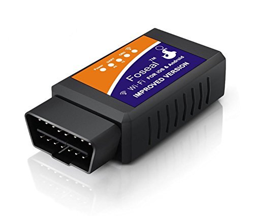Product Cover Foseal 【Improved Version Car WiFi OBD2 Scanner OBDII Scan Code Reader Adapter Check Engine Light Diagnostic Tool iOS & Android Work App inCarDoc, OBD Fusion, Torque