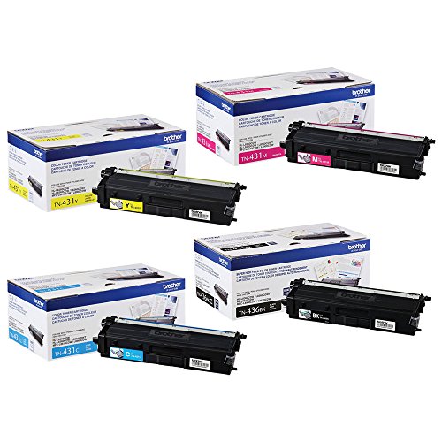Product Cover Brother TN436BK Super High Yield and TN431 (C/M/Y) Standard Yield Toner Cartridge Set