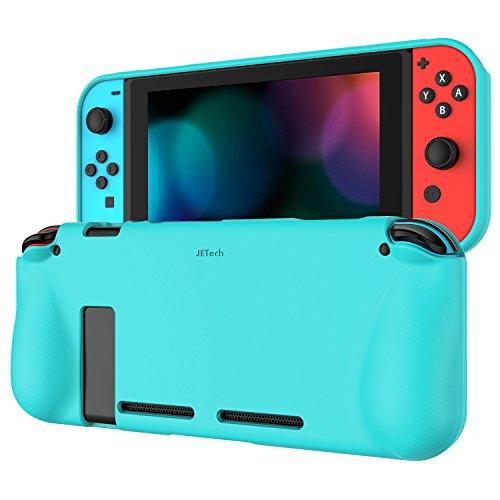 Product Cover JETech Protective Case for Nintendo Switch 2017, Grip Cover with Shock-Absorption and Anti-Scratch Design (Blue)