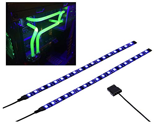 Product Cover LEDdess PC LED Flexible Light Strip Computer Lighting UV Purple with Magnetic for PC Case Computer Lighting Kit (30cm, 18leds,S Series, The 2nd Gen)