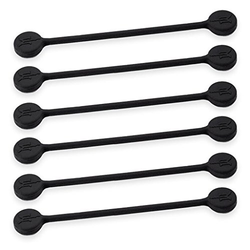 Product Cover TwistieMag Strong Magnetic Twist Ties - The Total Eclipse Collection - Jet Black 6 Pack - Super Powerful Unique Solution For Cable Management, Hanging & Holding Stuff, Fidgeting, Or Just For Fun!