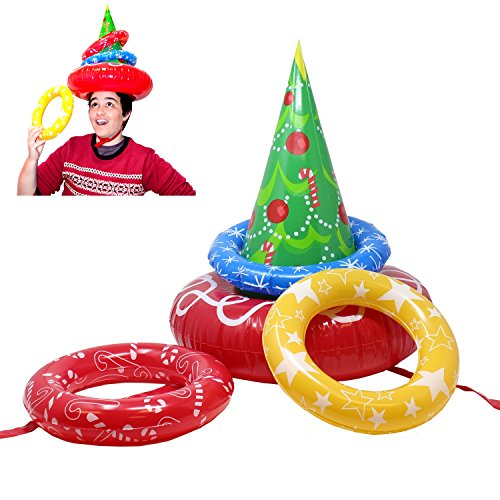 Product Cover JOYIN Inflatable Christmas Tree Toss Game for Christmas Parties Games