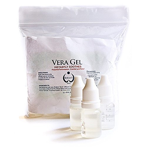 Product Cover BioTouch VERAGEL INSTANT SOOTHING ELIXER 1/4 oz (4 pack) Instantly Soothes & Locks in Color for Microblading Permanent Makeup Cosmetic Tattoo Anesthetics After Care