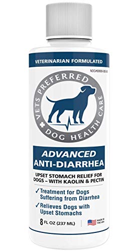 Product Cover Vets Preferred Advanced Anti-Diarrhea Liquid | Veterinarian-Grade Anti Diarrhea Dogs Solution | Fast Relief for Dog Diarrhea, Upset Stomach, Cramping, Discomfort, Dog Gas | Kaolin & Pectin (8 oz.)