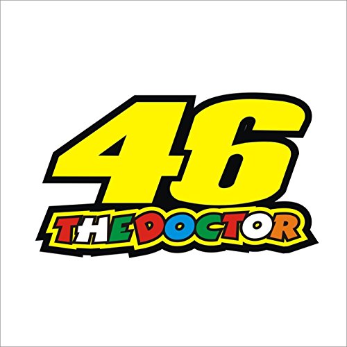 Product Cover ISEE 360 Reflective Die Cut Water Resistance 46 The Doctor Sportive Sticker for Bike, Tank, Sides, Helmet, Car Windows, Rear, Hood, Bumper