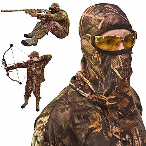 Product Cover DecoyPro Camo Face Mask - Camo Face Mask Hunting Mask - Turkey Hunting Face Mask - Bow Hunting Face Mask Mesh - Duck Hunting Face Mask - Camouflage Face Mask Hunting