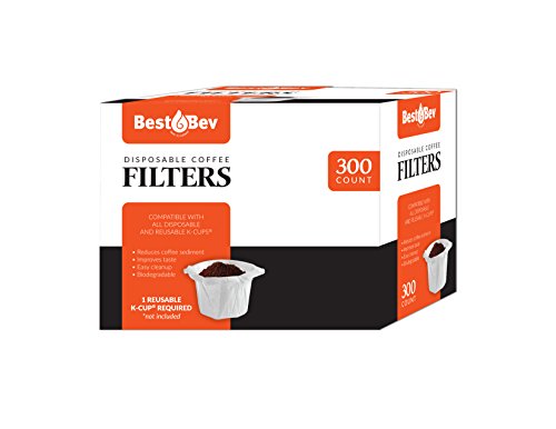 Product Cover PARTY BARGAINS Disposable K-Cup Coffee Paper Filters for Keurig Single Serve Filter | Pack of 300