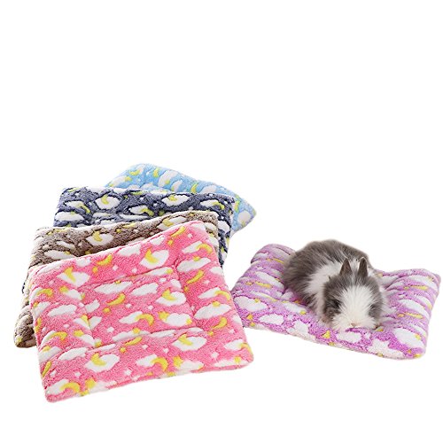 Product Cover FLAdorepet Small Animal Guinea Pig Hamster Bed House Winter Warm Squirrel Hedgehog Rabbit Chinchilla Bed mat House Nest Hamster Accessories (S(7.89.8inch), Random)