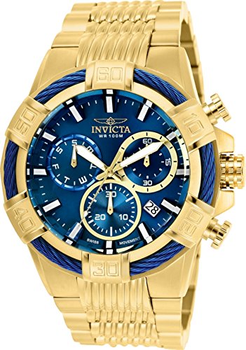 Product Cover Invicta Men's Bolt Quartz Watch with Stainless-Steel Strap, Gold, 30 (Model: 25866)