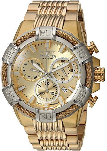Product Cover Invicta Men's Bolt Quartz Watch with Stainless-Steel Strap, Gold, 16 (Model: 25868)