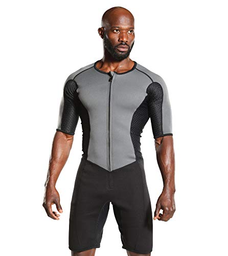 Product Cover Kutting Weight Sauna Suit - Body Toning Clothing - Fat Burner Short Sleeve Sauna Suit