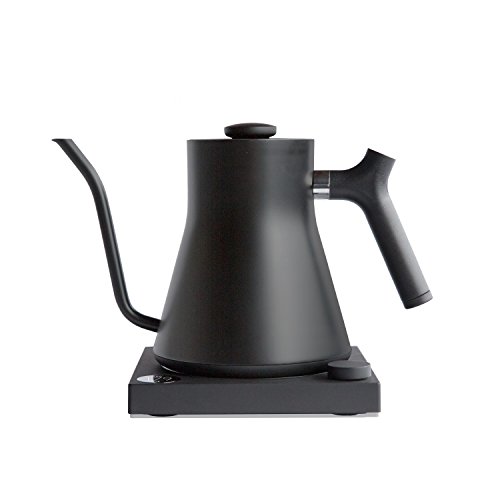 Product Cover Fellow Stagg EKG, Electric Pour-over Kettle For Coffee And Tea, Matte Black, Variable Temperature Control, 1200 Watt Quick Heating, Built-in Brew Stopwatch