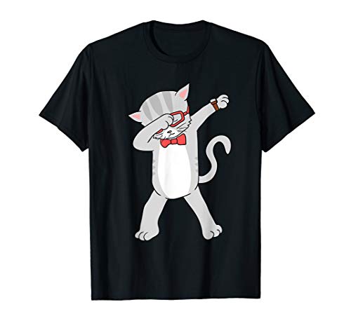 Product Cover Dabbing Cat T-Shirt Funny Dab Gift Cat Tee T-Shirt