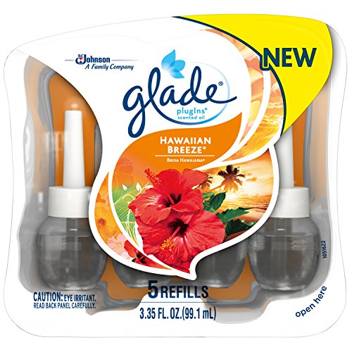 Product Cover Glade Plugins Scented Oil Air Freshener Refill, Hawaiian Breeze, 5Count