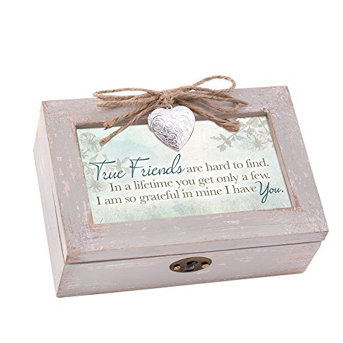 Product Cover Cottage Garden True Friends Hard to Find Natural Taupe Jewelry Music Box Plays Wonderful World