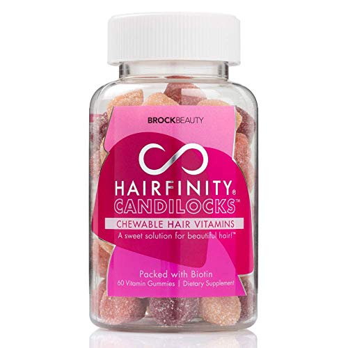 Product Cover Hairfinity Candilocks Chewable Hair Vitamins - Gummies Scientifically formulated with Biotin, Inositol, and Choline for Longer, Stronger Hair Growth (60 Vegetarian Gummies)