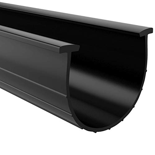 Product Cover Garage Door Bottom Weather Seal T-Ends 20 feet Long and 3.75 Inches Width, Black Strip with T-Ends Size 5/16 Inches, Garage Rubber Seal Replacement