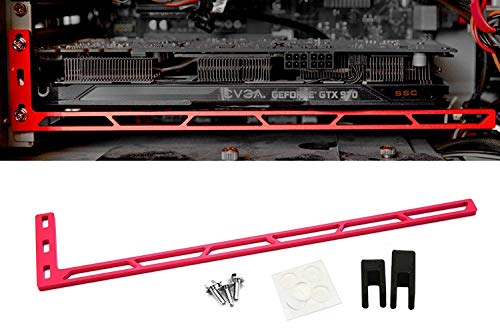 Product Cover CloverTale Graphics Card GPU Brace Support, Video Card Sag Holder Bracket, Anodized Aerospace Aluminum (Upgraded Version Red)