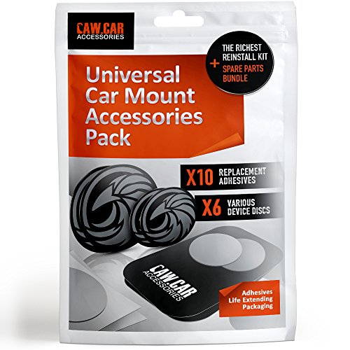 Product Cover The Richest Replacement Pack for Any Magnetic Car Mount - PopSocket Compatible Metal Phone Plates (Discs) and 3M Adhesive Stickers in Unique Adhesives Life Extending Packaging
