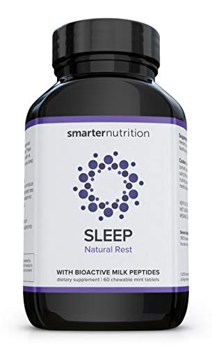 Product Cover Smarter Sleep - Nighttime Sleep Aid with Bioactive Milk Peptides | Includes Organic Ingredients, AstraGin, Melatonin, a Naturally-Occurring Hormone for Regulating Sleep (30 Servings)