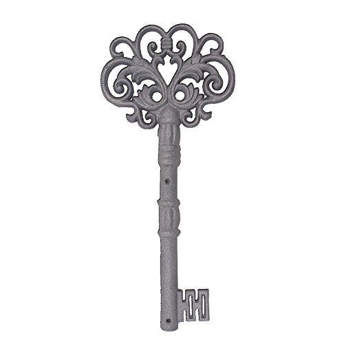 Product Cover Large Iron Key, Skeleton Key Decorative Antique Style Decorative Wine Cellar Key Castle Key for Home Decor