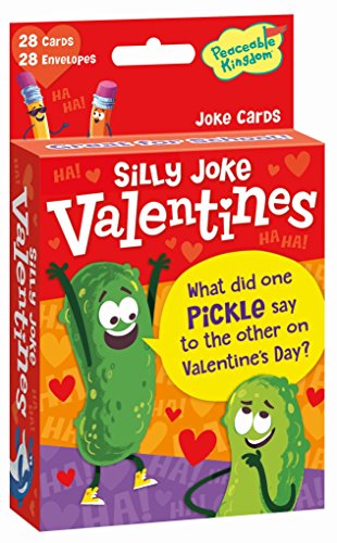 Product Cover Peaceable Kingdom Silly Joke Valentines - 28 Card Pack