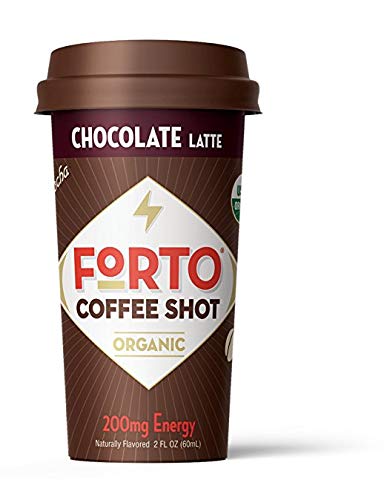 Product Cover FORTO Coffee Shots - 200mg Caffeine, Sweetened Black, Ready-to-Drink on the go, High Energy Cold Brew Coffee - Fast Coffee Energy Boost, 6 Pack