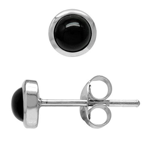 Product Cover Silvershake 4mm Petite Genuine Round Shape Black Onyx, No Color, Size No Size