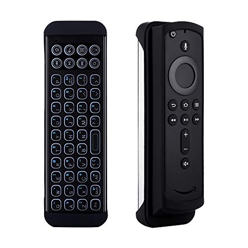 Product Cover Updated 2019 Version with Multimedia Buttons, iPazzPort Mini Bluetooth Keyboard with Backlit for TV Stick, Smart TV, Android Tv Box