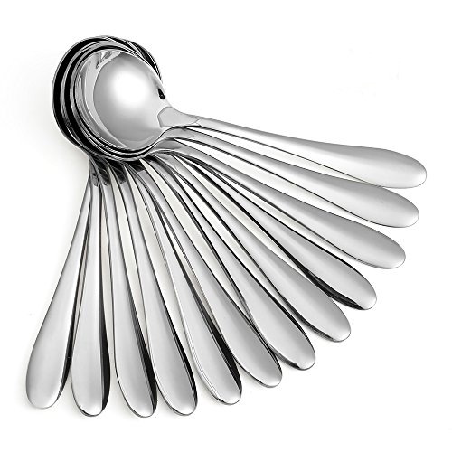 Product Cover Eslite Large Soup Spoons/Stainless Steel Bouillion Spoons,12-Piece,7.7 Inches
