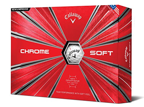 Product Cover Callaway Golf Chrome Soft Golf Balls, (One Dozen), White