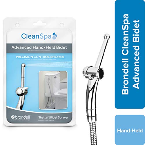Product Cover Hand Held Bidet Sprayer for Toilet: Brondell CleanSpa Advanced Bidet Attachment with Precision Pressure Control Jet Spray - Ergonomic Handheld Bidet for Toilet - Toilet Water Sprayer and Hose Set