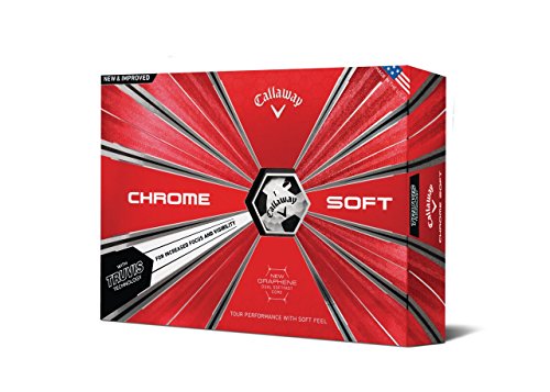 Product Cover Callaway Chrome Soft Golf Balls, Truvis Black, One Dozen (2018 Version)
