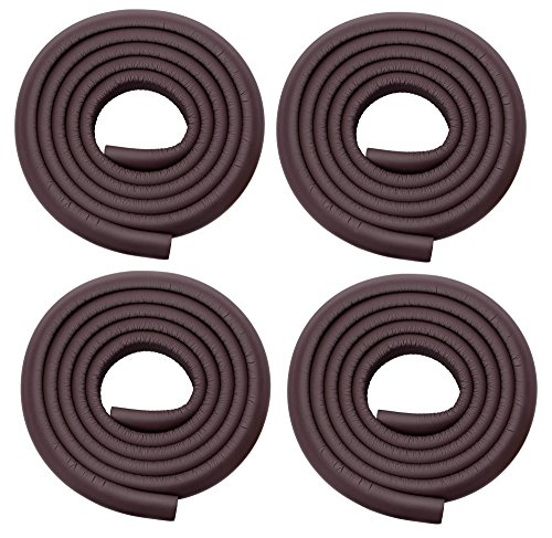 Product Cover Store2508 Child Safety Strip Cushion with Strong Fibreglass Tape for Baby Safety Child Proofing (4 Rolls) (Brown)