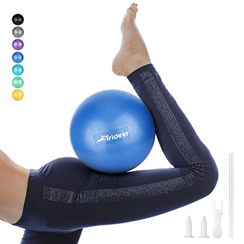 Product Cover Trideer Pilates Ball, Barre Ball, Mini Exercise Ball, 9 Inch Small Bender Ball, Pilates, Yoga, Core Training and Physical Therapy, Improves Balance (Home & Gym & Office)
