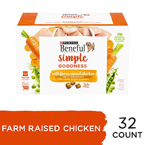 Product Cover Purina Beneful Dry Dog Food, Simple Goodness With Farm Raised Chicken - 32 ct. Box