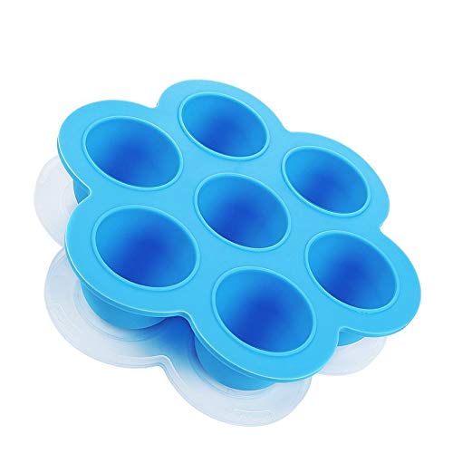 Product Cover Aag Silicone Egg Bites Molds for Instant Pot Accessories,Food Freezer Trays Ice Cube Trays Reusable Food Storage Containers With Lid,Fits Instant Pot 5,6,8 qt Pressure Cooker,BPA Free, FDA Approved