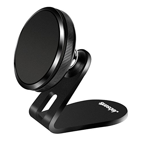 Product Cover Magnetic Phone Car Mount, Jebsens Universal Magnetic Car Phone Holder Metal Dashboard Cell Phone Stand Compatible with All Smart Phones, Black