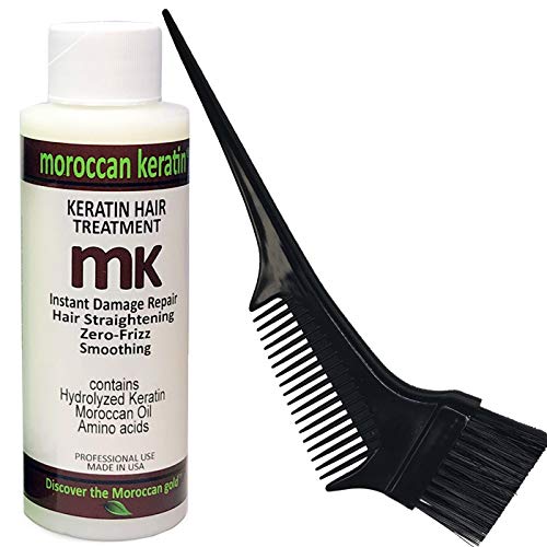 Product Cover Moroccan Keratin Blowout for Brazilian Keratin Hair Treatment Proven Formula 120ml Keratin with Brush/Comb Best Value USA