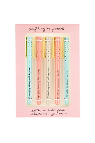 Product Cover Eccolo Dayna Lee Collection Anything is Possible Pens (Set of 5), Inspiring Quotes, Gift Boxed