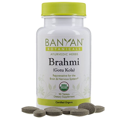 Product Cover Banyan Botanicals Brahmi/Gotu Kola Tablets - USDA Organic - 90 Tablets - Centella asiatica - Brain & Nervous System Rejuvenative*