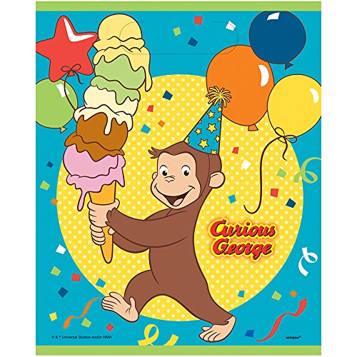 Product Cover Unique Curious George Party Loot Bags, 8 Ct.