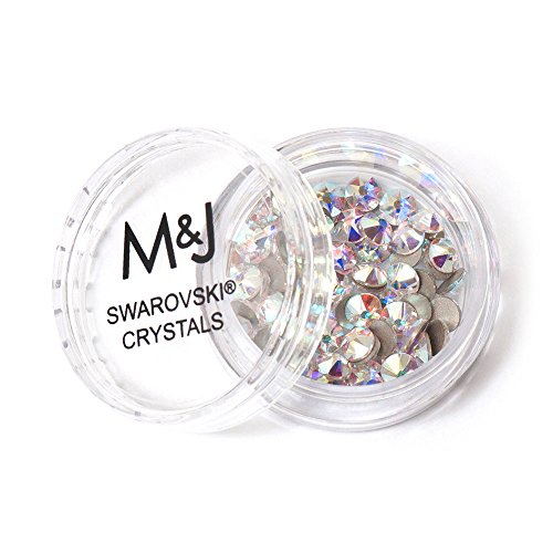 Product Cover Swarovski Crystals Flat Back Rhinestones - 2088 Xirius Rose Round Foil Backed - SS20 (4.6mm-5mm) - Crystal AB 001 AB (Iridescent)