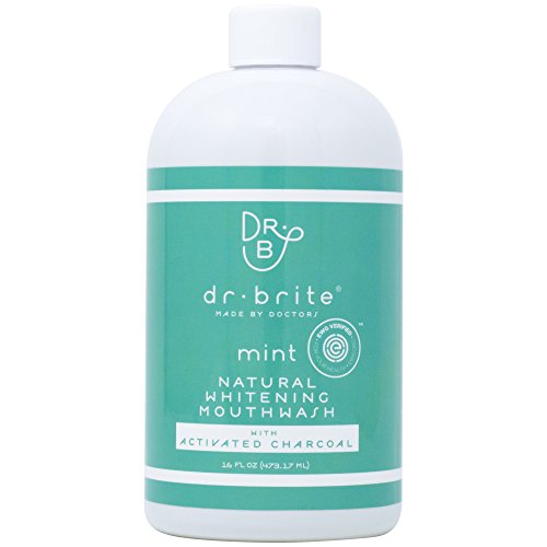 Product Cover Dr. Brite Natural Whitening Vitamin C Mouthwash with Mint and Activated Coconut Charcoal (16 Fl Oz)