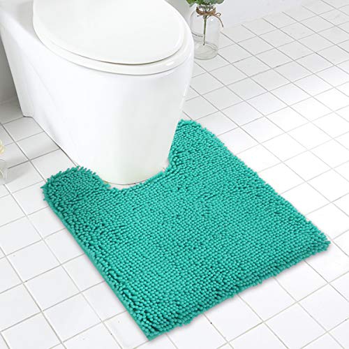 Product Cover MAYSHINE Chenille Bathroom Rugs Extra Soft and Absorbent Shaggy Bath Mats Machine Wash/Dry, Perfect Plush Carpet Mat for Kitchen Tub, Shower and Doormats (20x24U Inches, Turquoise)